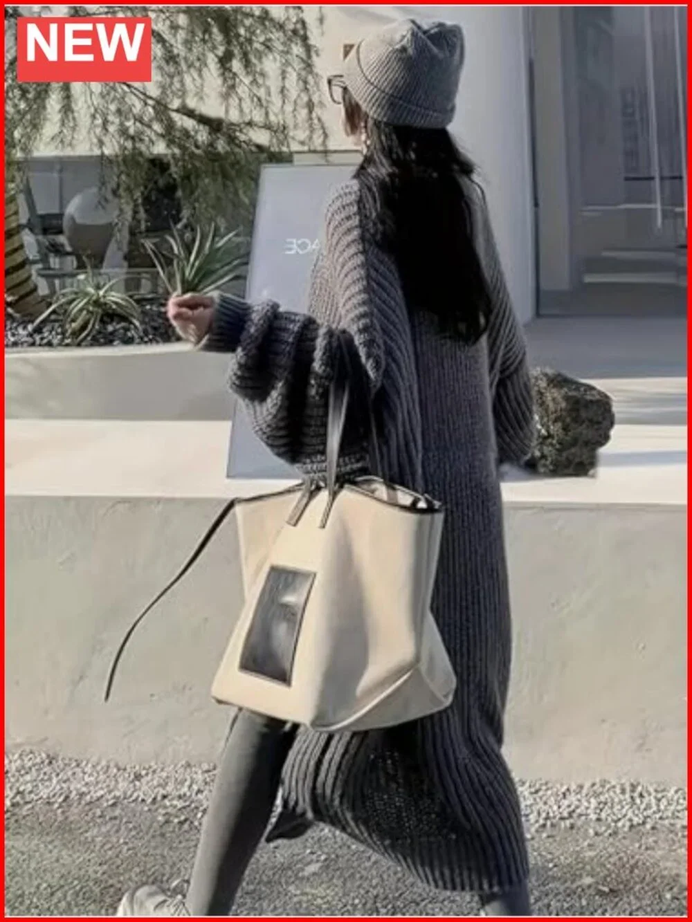 Womens Long Open Front Cardigan Sweater Chunky Cable Knit Duster with Pockets